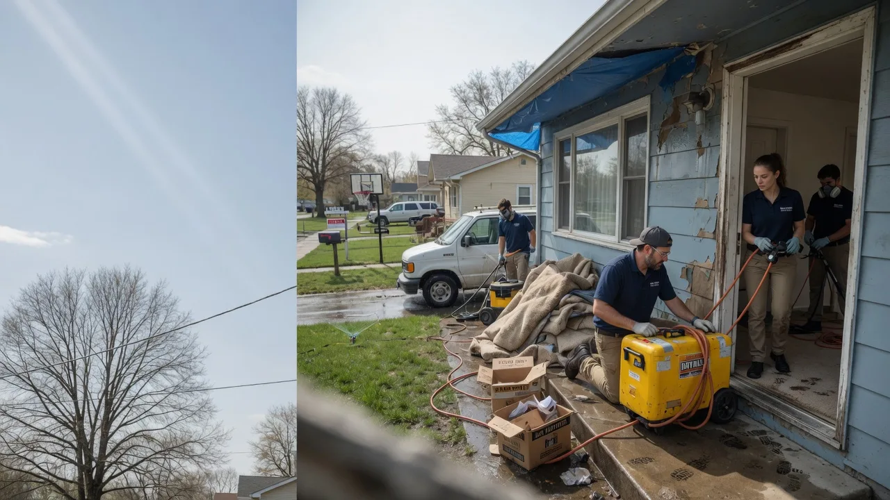 Basement Flood Cleanup in Hazel Park, MI near me